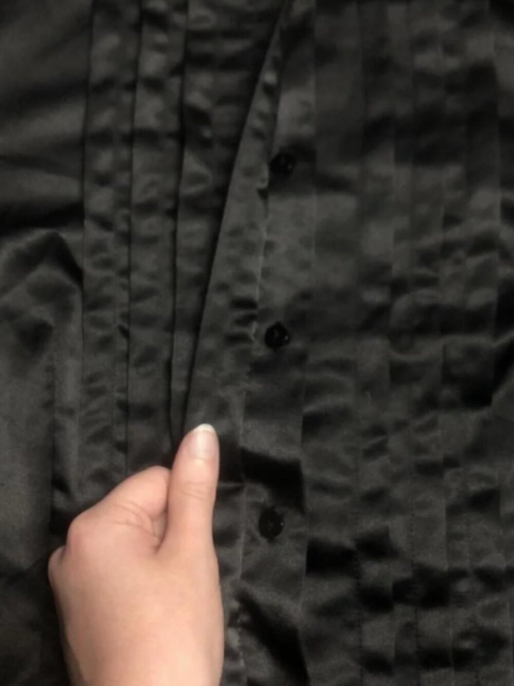 Danier XS Gothic Satin Short Sleeve Blouse - Picture 4 of 5